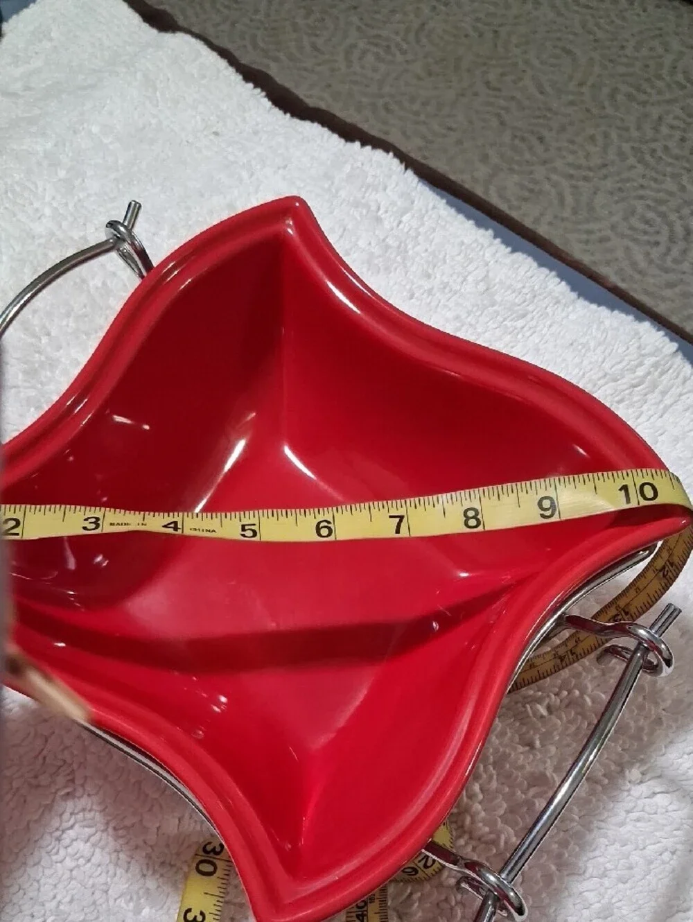 Godinger Glossy Red Ceramic Serving Platter